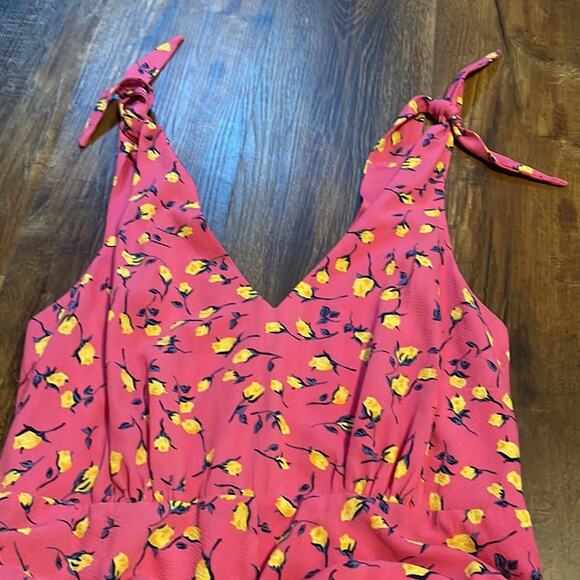 Betsey Johnson Pink Dress with Yellow Flowers Women's Size 14W - Picture 4 of 5